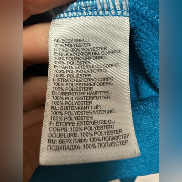 The North Face Men's Charcoal and Teal Hoodie Small Sweatshirt 0103 - Picture 8 of 8